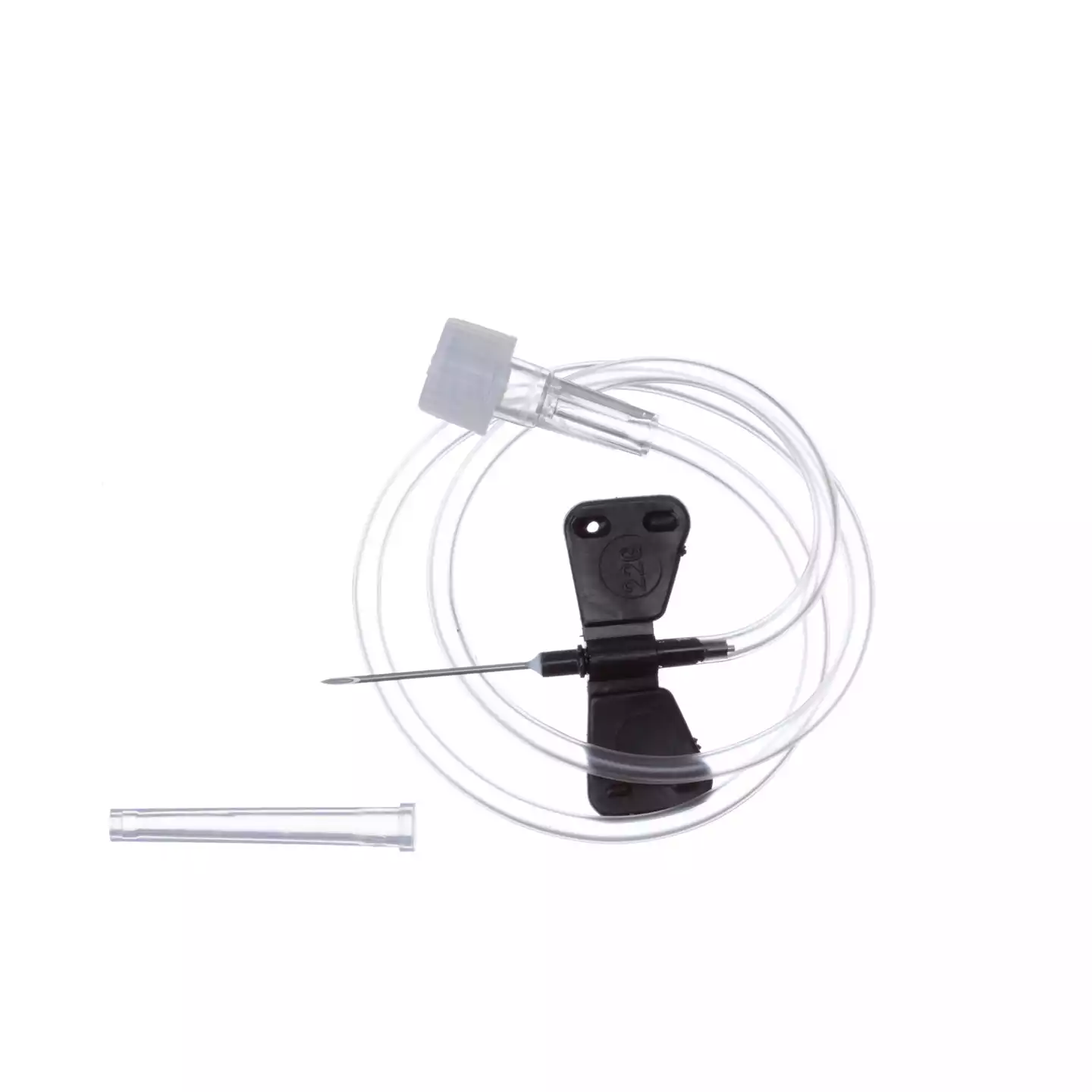 Устройство для вливания в малые вены:игла-бабочка (минивен) Vogt 22G (0,7х19мм), соединение Луер-Лок, стерильная, черная