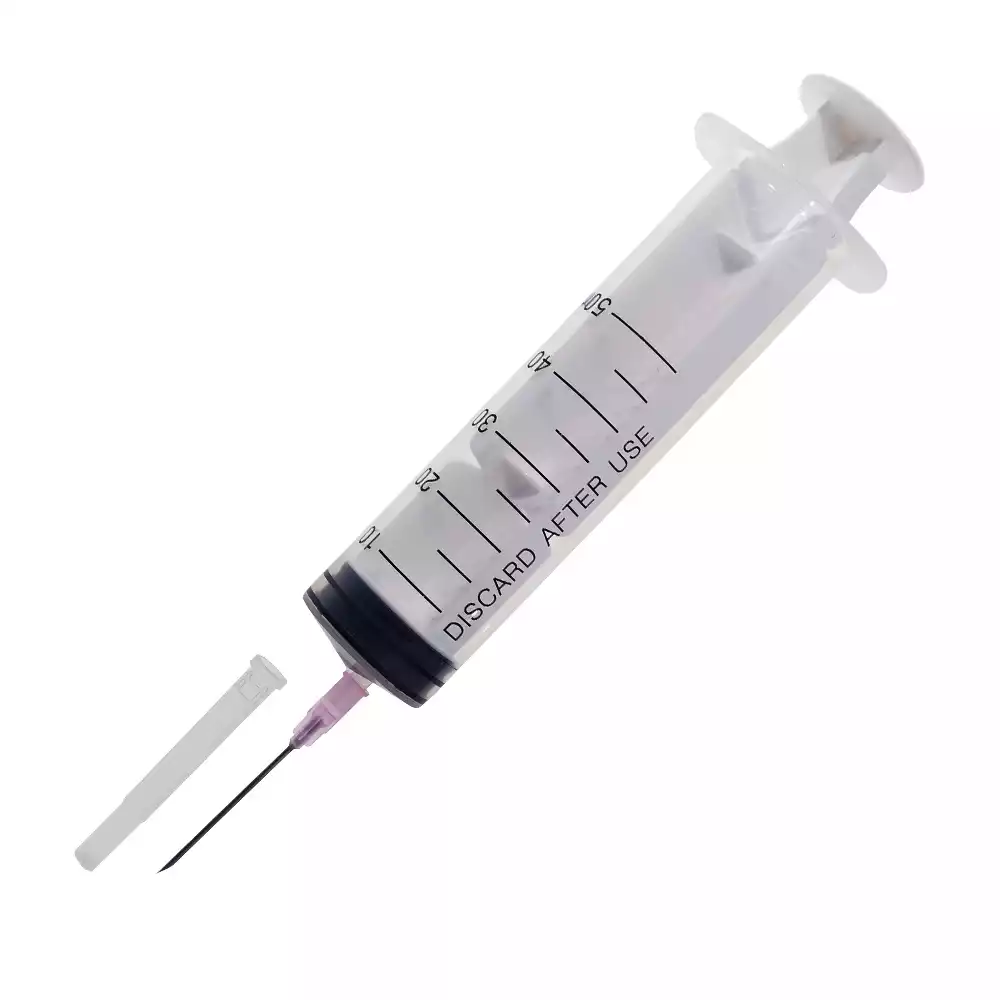 Шприц 50,0 мл, 3-х компонентный INEKTA , с надетой иглой 18G (1,20х40мм), стерильный