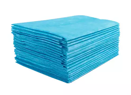Простыня 80*200см, материал Спанбонд 20г/м2, нестерильная, голубая, индивидуальное сложение с перфорацией