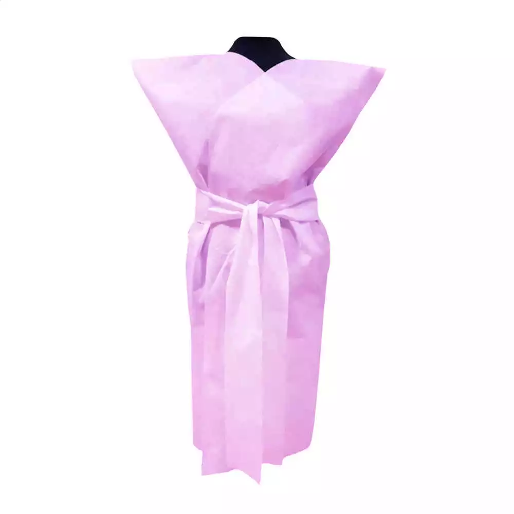 Халат (кимоно) с запахом, материал спанбонд 35г/м2, нестерильный, цвет черный