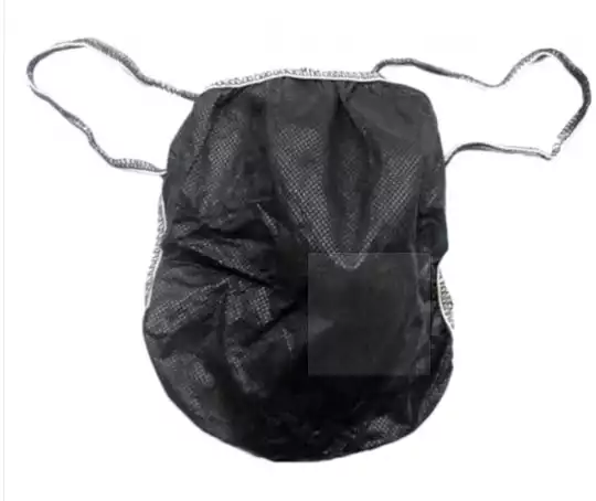 Халат (кимоно) с запахом, материал спанбонд 35г/м2, нестерильный, цвет черный