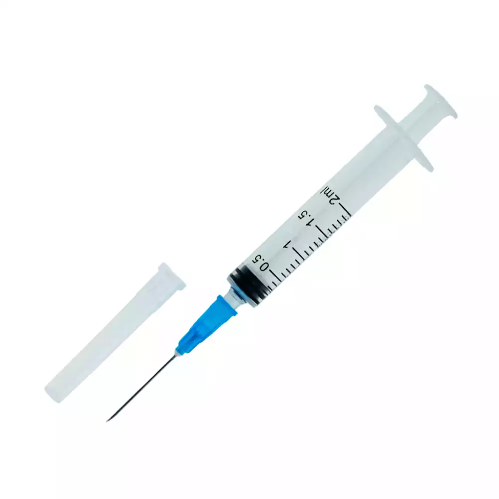 Шприц 2,0мл, 3-х компонентный КОМЕТА, игла 23G (0,6х25мм), стерильный