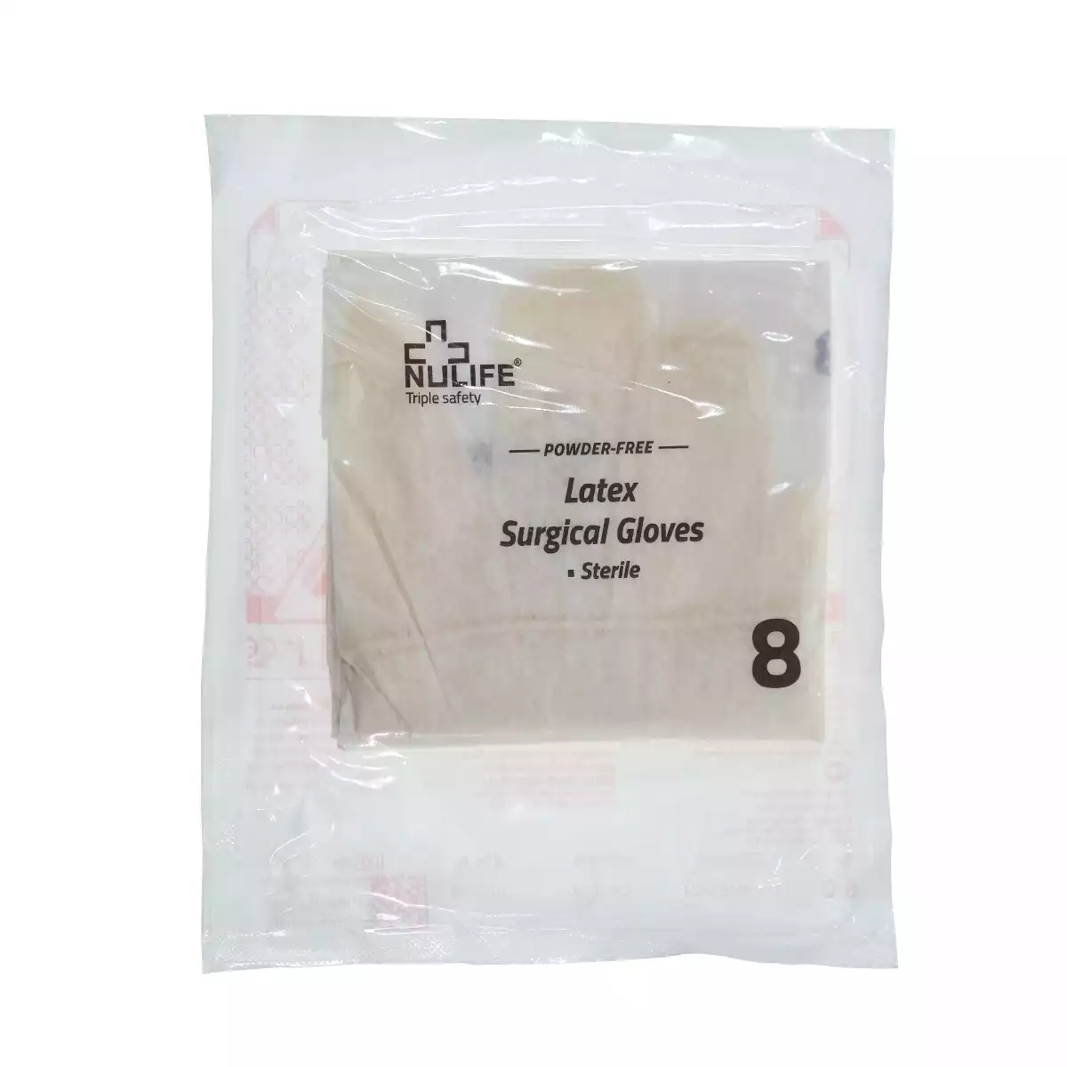 Перчатки NULIFE PF хирургические, размер 8,0 латексные неопудренные текстурированные, стерильные