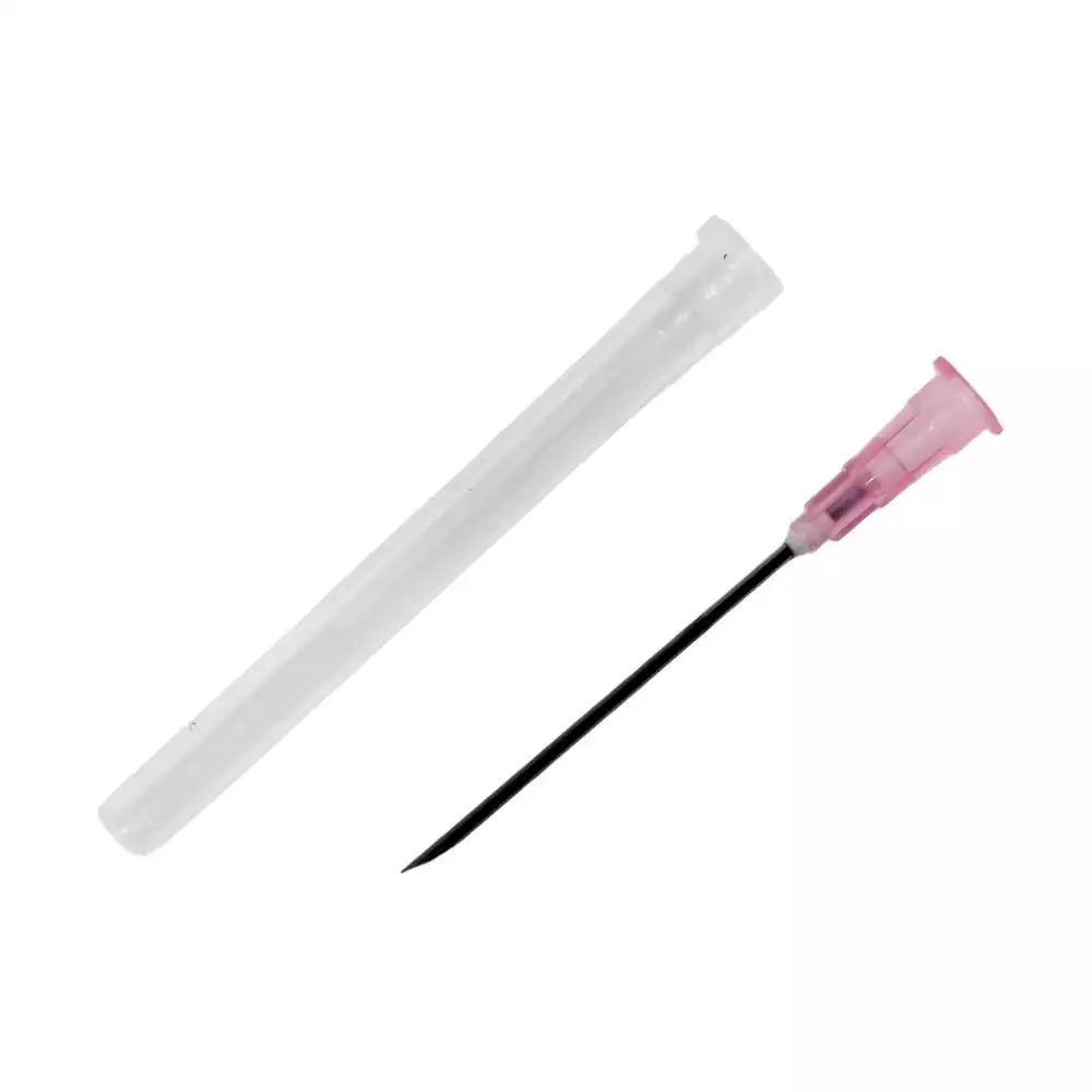 Игла инъекционная VANSUNTECH 18Gх1 1/2 (1,2х38мм), стерильная, розовая