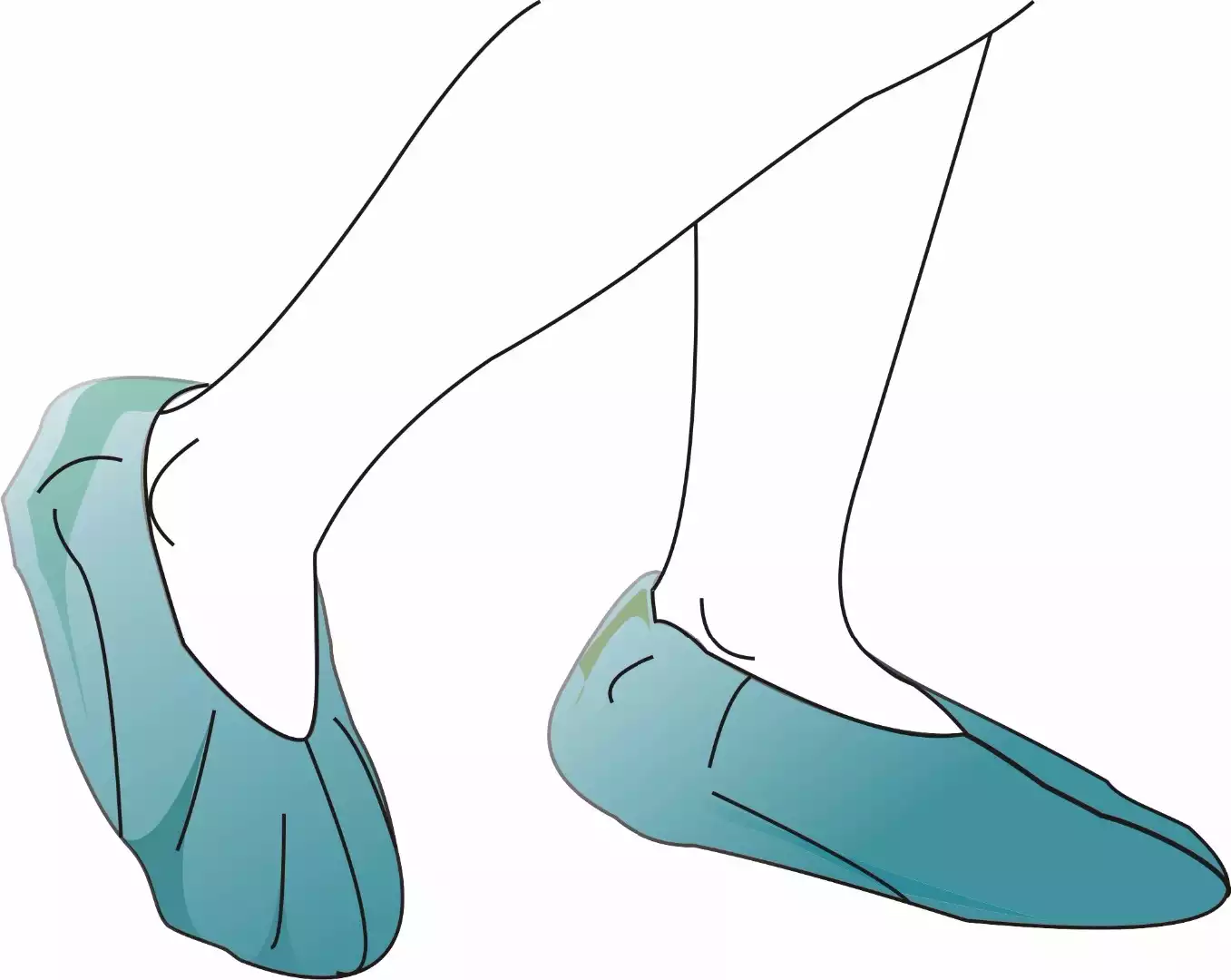 Бахилы (носочки), материал Спанбонд 20г/м2, размер М, без индивидуальной упаковки, белые