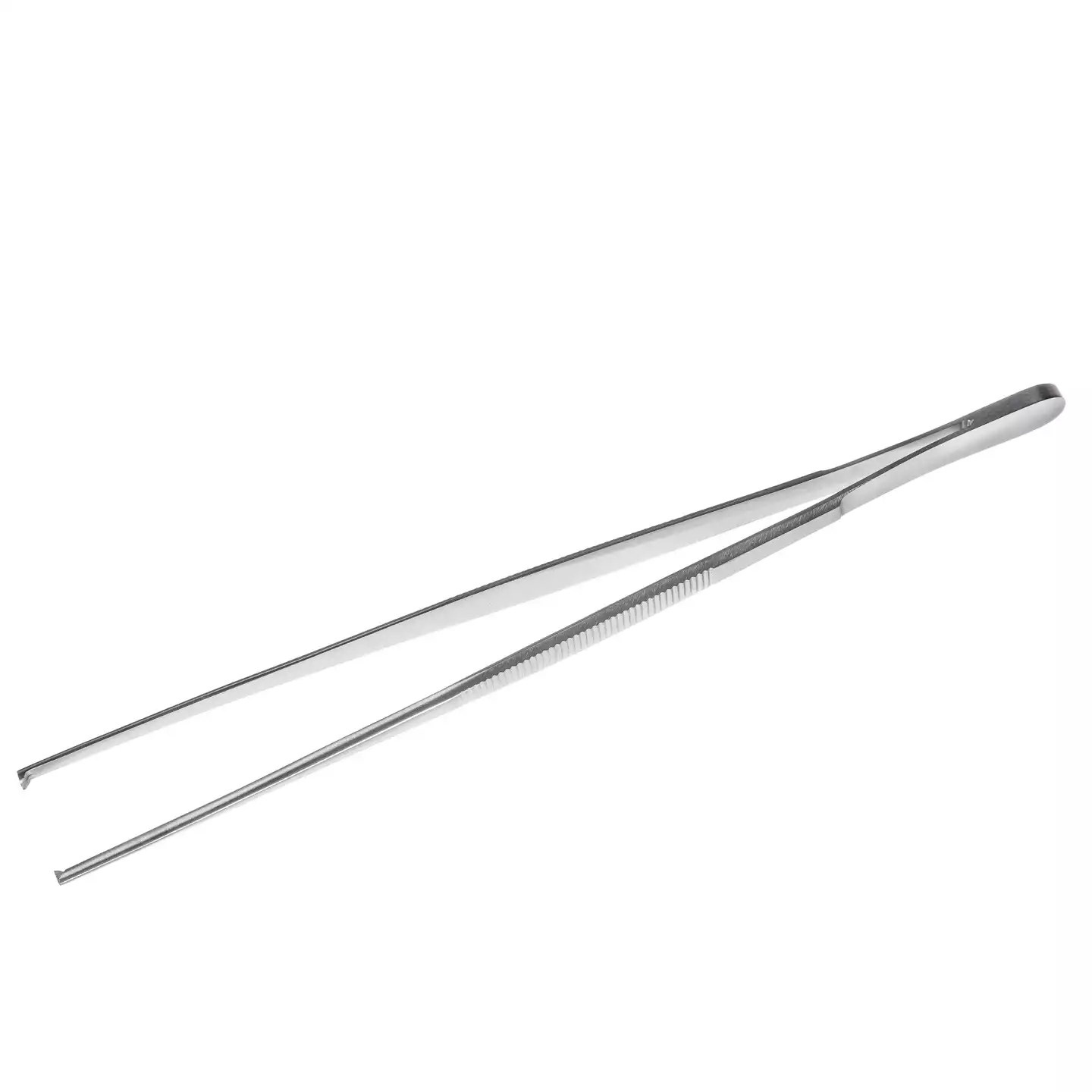 Пинцет 15-145 хирургический, длина 250мм, ширина рабочей части – 2,5мм, аналог ПМ-10
